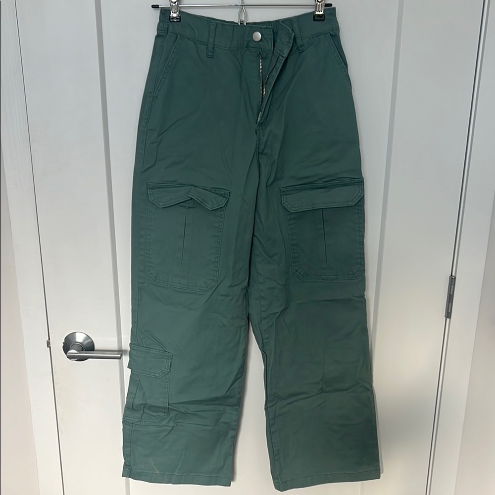 Womens Blue/Green Cargo Pants